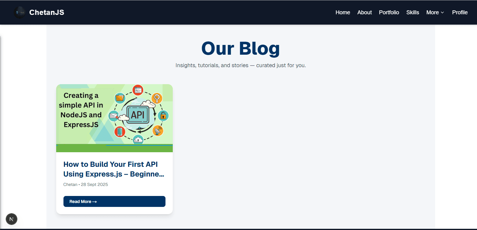 Dynamic Blog System