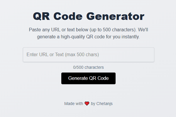 QR Code Generator